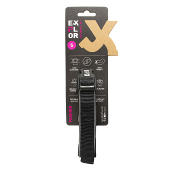 Explor collare classico nero comodo S - 34-38cm
