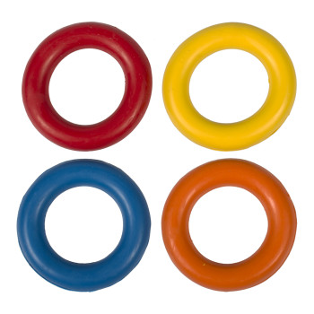 Gummiring für Hunde - Mischfarben - 15cm