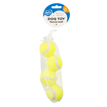 Bola de ténis amarela - 3 peças - 6cm