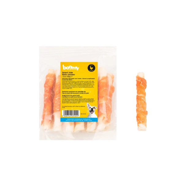 Select hide Rollen mit Huhn 13cm 400g - Boomy