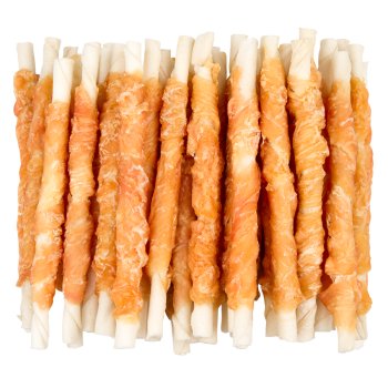 Barres torsadés peau de bœuf et poulet - 40 pièces