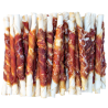 Twisted beef hide and duck sticks - 40 pieces Twisted beef hide and duck sticks - 40 pieces