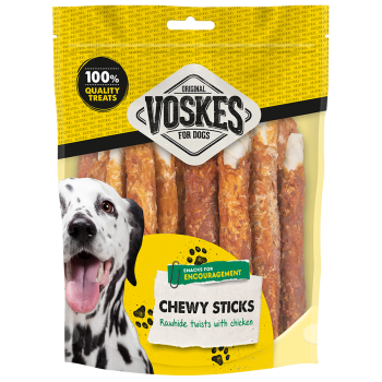 Twisted beef skin bars with beef and chicken 17cm - 12 pieces