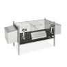Stackable rabbit hutch with 2 compartments and 1 nest Stackable rabbit hutch with 2 compartments and 1 nest