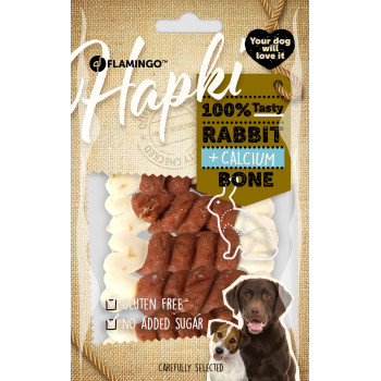 Kalziumknochen mit Kaninchen 85g - Hapki