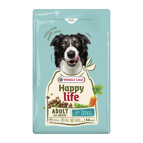 Adult au saumon 2,5kg - Happy life Adult au saumon 2,5kg - Happy life