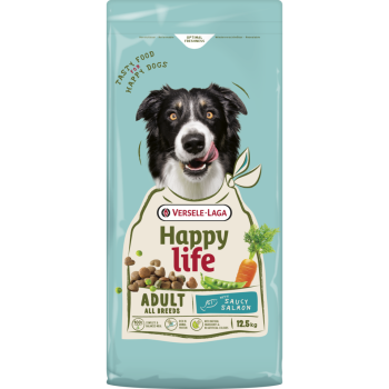Adulto con salmón 12,5kg - Happy Life - Promo