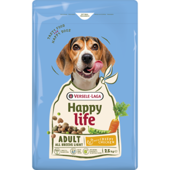 Adult light mit Huhn 2,5kg - Happy Life - Aktion