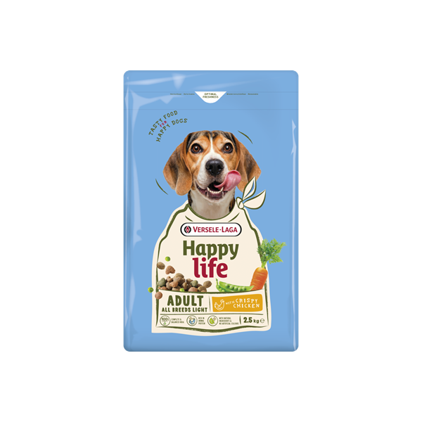 Adult light au poulet 2,5kg - Happy life - Promo