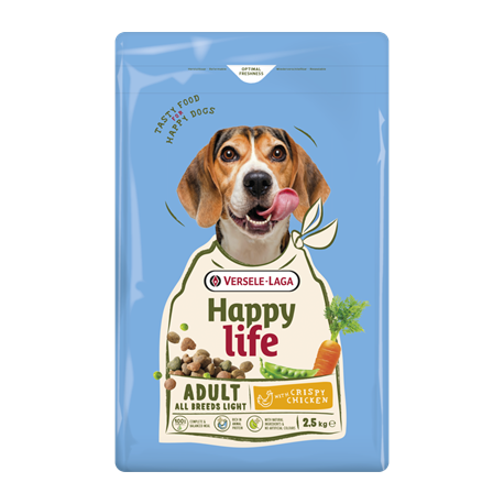Adult light with chicken 2.5kg - Happy Life - Promo