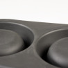Dinner set anti-spill black rubber - 2x420ml - Ø14,3cm Dinner set anti-spill black rubber - 2x420ml - Ø14,3cm